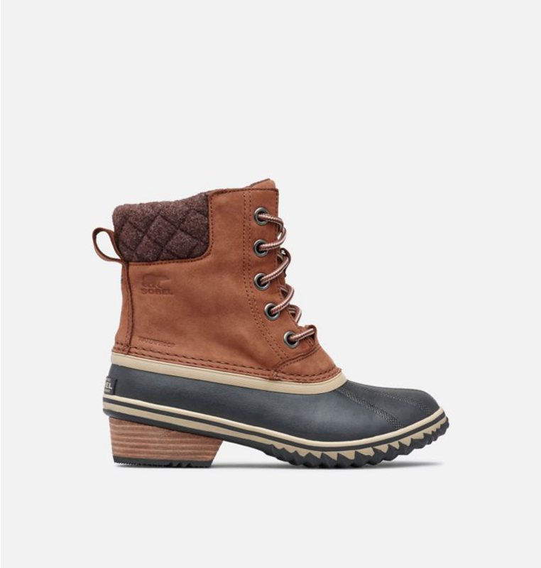 Sorel Kadın Slimpack™ Ii Lace Duck Mid - Yağmur Bot Kahverengi/Siyah - 762-YQJBGO